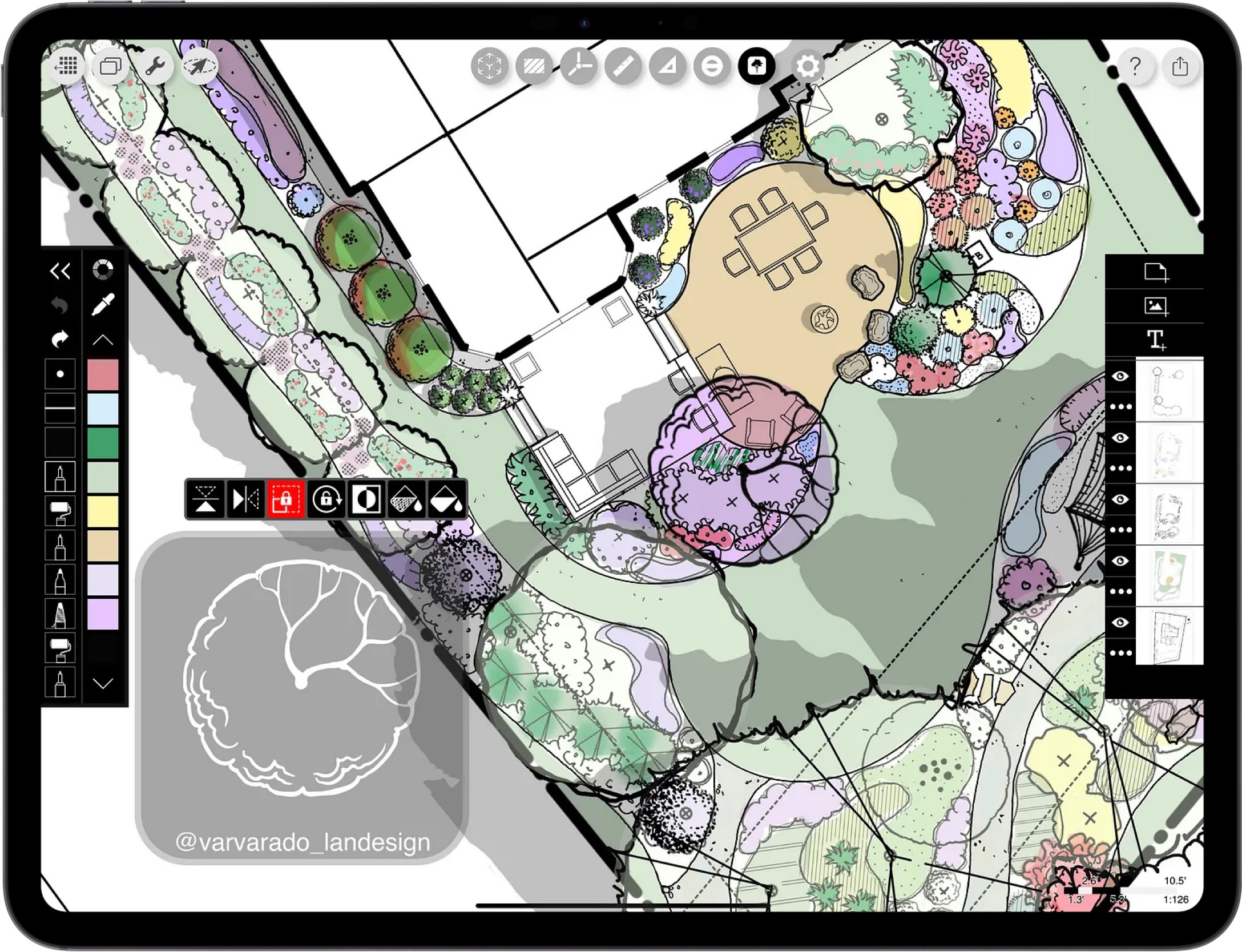 best App for architects _ iPad drawing for DYI _  garden planh