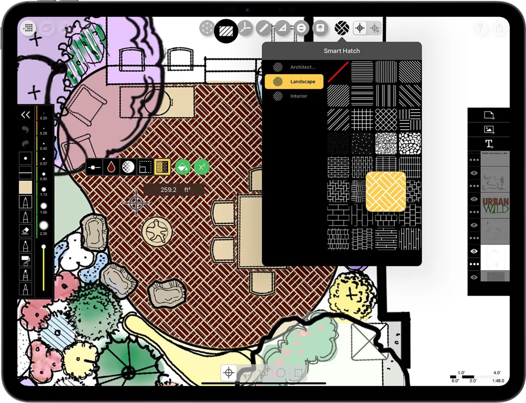 best App for architects _ iPad drawing for DYI _ patio deck drawing
